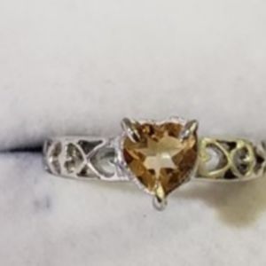 Silver Citrine Ring-FINAL PRICE